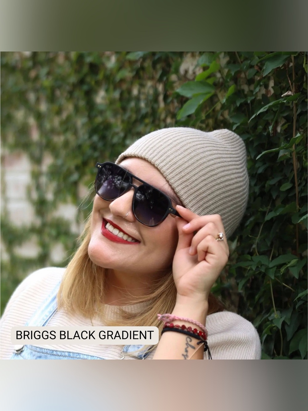 Briggs Black Gradient Women's Polarized Small/ Medium Aviator By DAX Eyewear